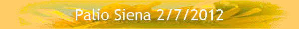 Palio Siena 2/7/2012